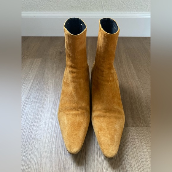 Jil Sander Tan Western Suede Chelsea Ankle Boots - Picture 2 of 6